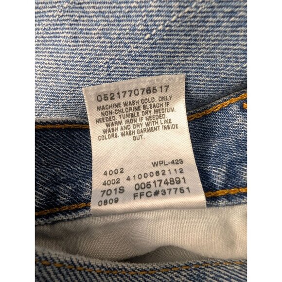 Levis Jeans Mens 40x30 517 Boot Cut Jeans Light Blue Denim - Picture 10 of 11